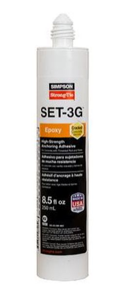 Simpson Strong-Tie SET3G10 Coaxial Epoxy Adhesive 8.5 Oz High-Strength