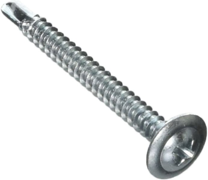 Hillman Group 47288 Zinc Truss Head Self-Drilling Lath Screw 8X1-5