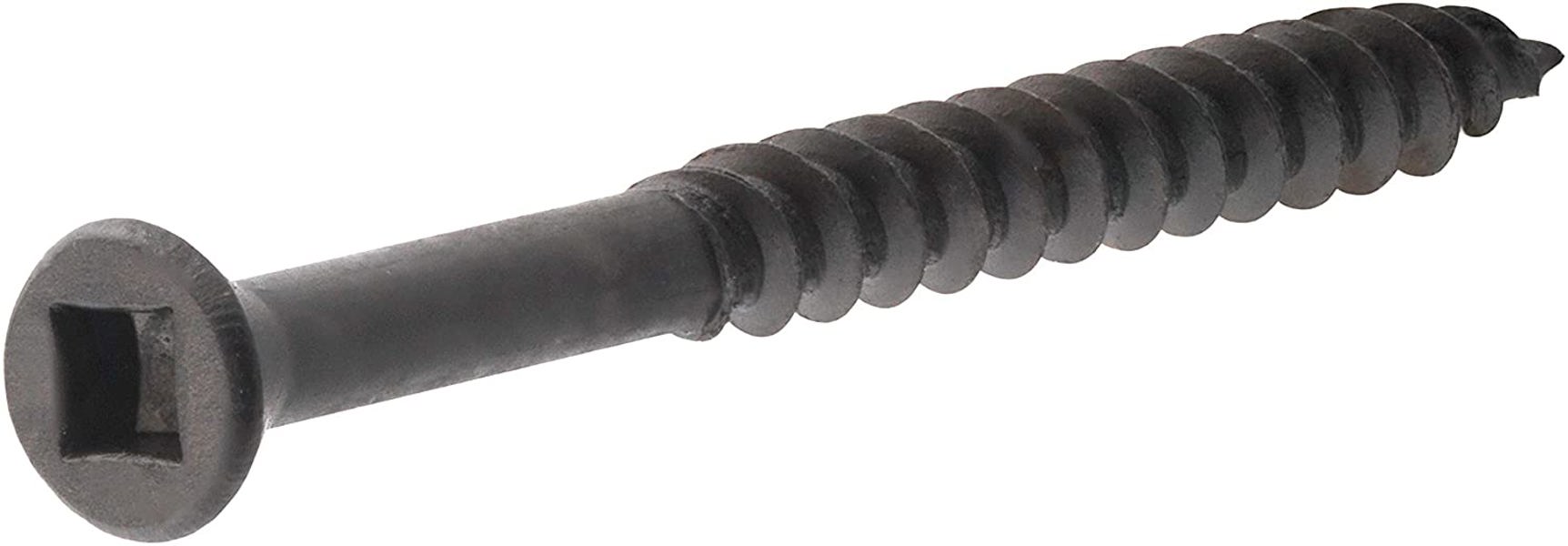 Hillman Group 47312 Trim Head Screw 1-5/8 In #6 Square Drive Sharp Point Black Phosphate