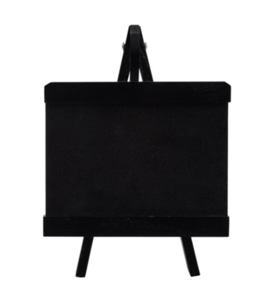 Tablecraft 12527 Chalkboard Tabletop 7x6.5x9.5 Black