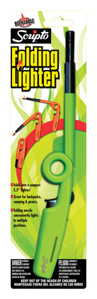 Scripto BGM7R Refillable Multi Use Lighter Compact Design Durable Construction