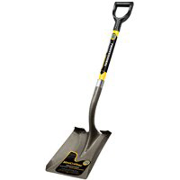 Mintcraft 33254 Square Point Shovel 29 In Fiberglass Handle Crimped Collar