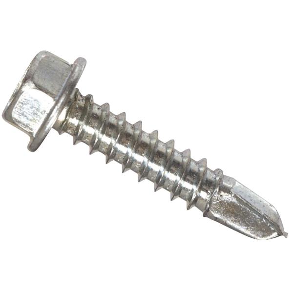 Hillman Group 560326 Flat Screw 10-16X1-1/2 Drill Hex Washer Head and Pan Phillips