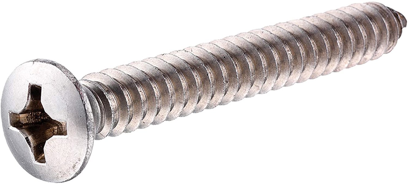 Hillman Group 823692 Oval Head Sheet Metal Screw 10 X 1 Phillips