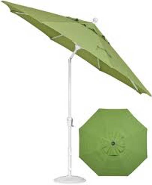 Treasure Garden UM9200-4838 Tilt Umbrella Lemon Fabric Yellow