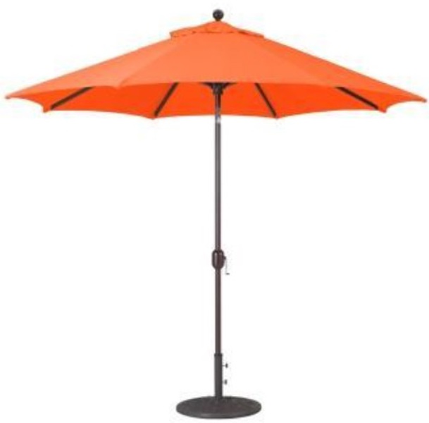Treasure Garden UM9209-4815 Umbrella Pole Black Tilt Sunset Fabric