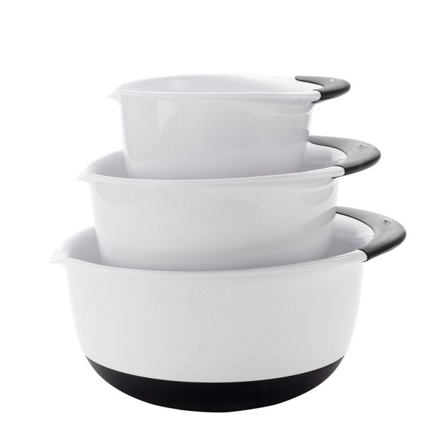 OXO INTERNATIONAL 1066421 Mixing Bowl Set 3Pc Black Handles