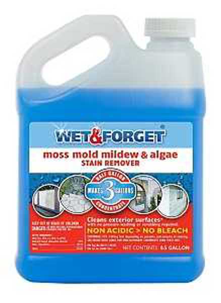 Wet and Forget, Inc 800064 Stain Remover 0.5 Gal Concentrate Moss Mold and Mildew Algae