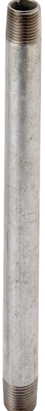 BK LLC SOUTHLAND GN1/2X36-S Galvanized Threaded Steel Pipe Nipple 1/2 In x 36 In