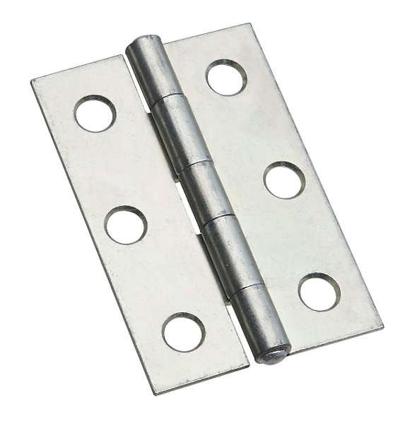 National Hardware N146-258 Utility Hinge 2.5 In 0.056 In Thick Steel Zinc 20 Lb