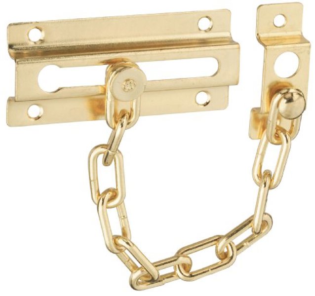 National Hardware N183-590/V807 Door Chain Brass Zinc