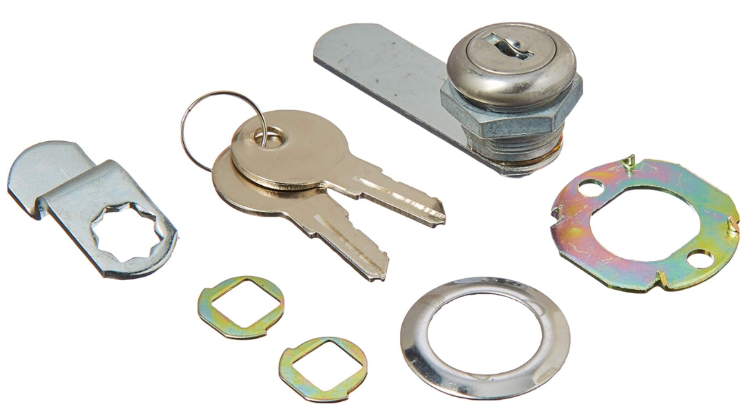 National Hardware N183-756 Utility Lock for Door Drawer 1/4 In Keyed Y13 Yale B1 Cole Keyway Steel Zinc Chrome
