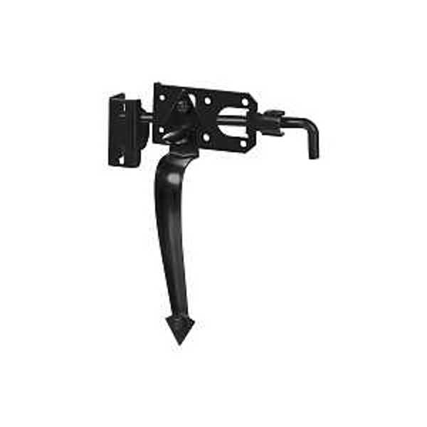 National Hardware N178-616 Gate Latch Black Steel Ornament Thumb Black