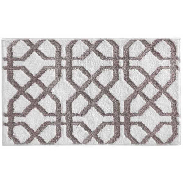 INTERDESIGN 19040 Trellis Rug White/Stone