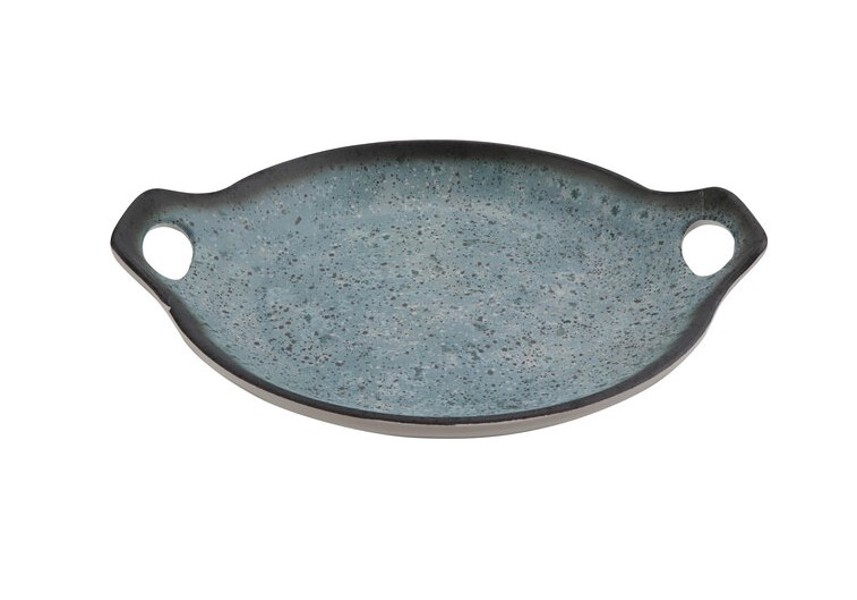 G.E.T 20580 Bowl with Handles 9.1 Inch Diameter Blue Melamine