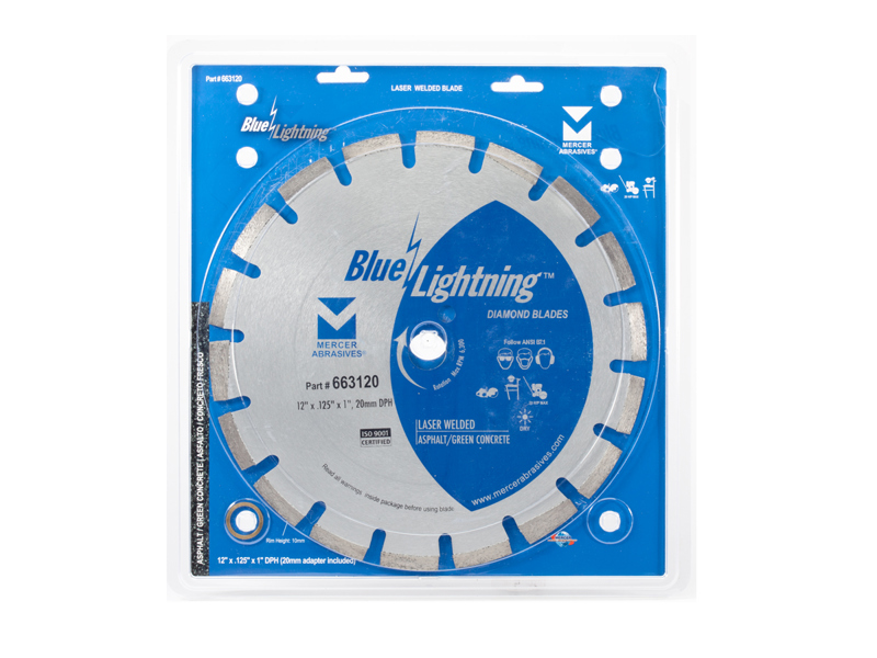 14X.125X1 Mercer Abrasives 662140 Laser Weld Blade 14 In x .125 In x 1 In