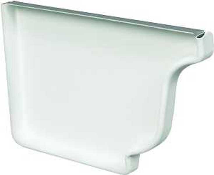 Amerimax Home Products 27005 White Gutter Left End Cap