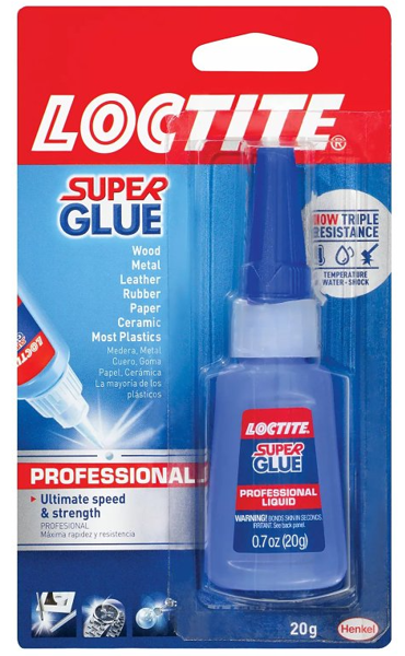 Henkel Consumer Adhesives 1365882 Super Glue Pro Liquid 20G Bottle Clear