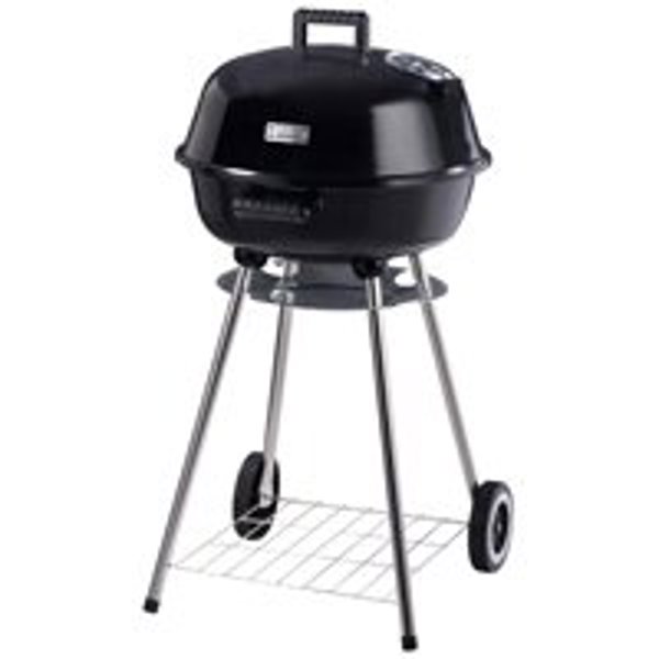 Omaha KY220188 Charcoal Grill 18 In Black Steel Kettle 32-5/8 In Height Black