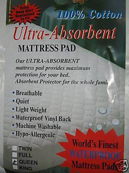 Adorable Pillows 12EXWPTF Waterproof Full Mattress Pad