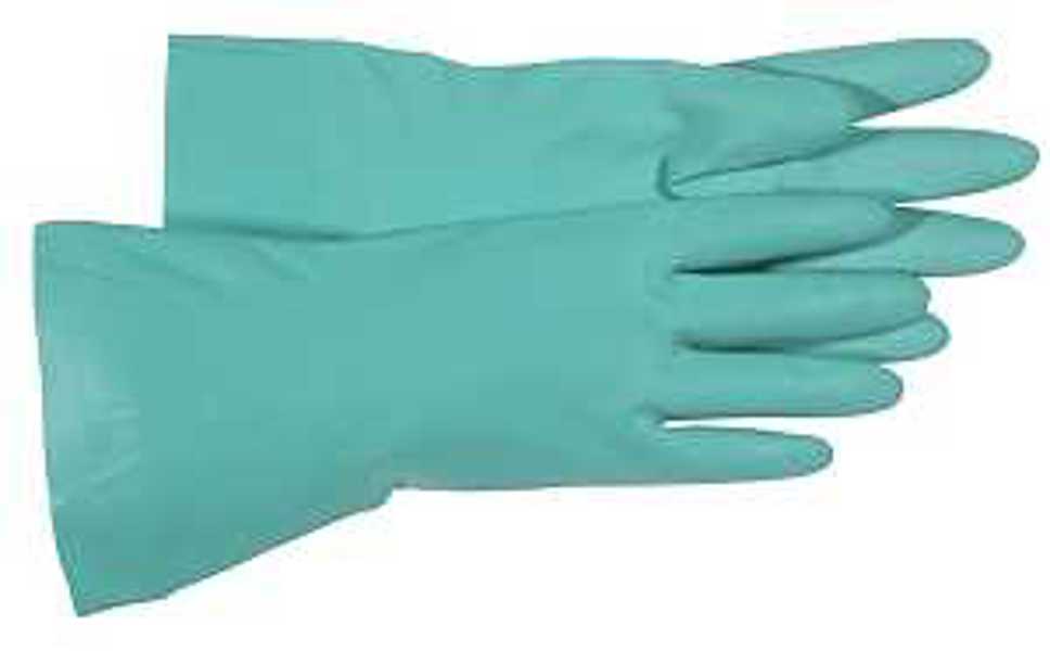 BOSS MFG CO B12132L Nitrile Glove Large 13 In Extended Cuff Green