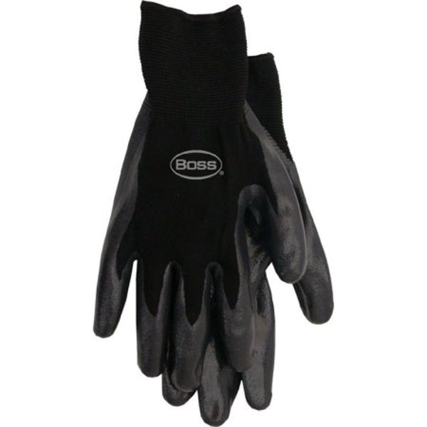 BOSS MFG CO 8436X Nitrile Palm Gloves Xlarge Black Nylon Knit