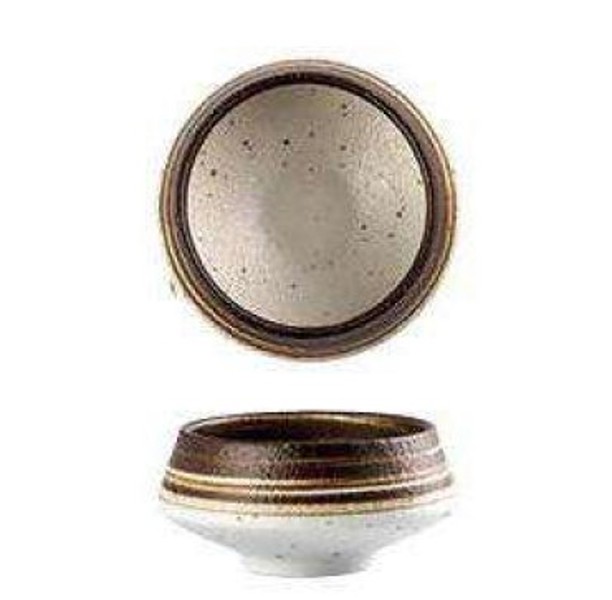 Palate and Plate BK-3090 Bowl 5 Oz Ceramic Brown 3.5 In