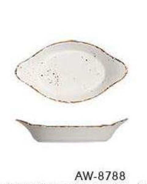 Palate and Plate AW-8788 Oval Dish 10 Oz 8.5 In