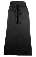 M61130BK Long Bistro Apron Black 33X29