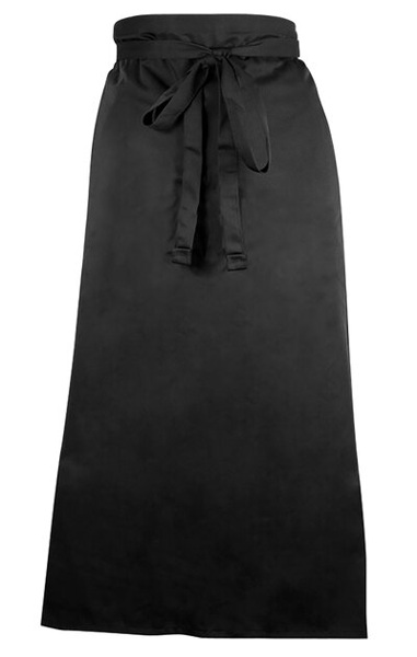 Mercer Culinary M61130BK Long Bistro Apron 33 In x 29 In Black
