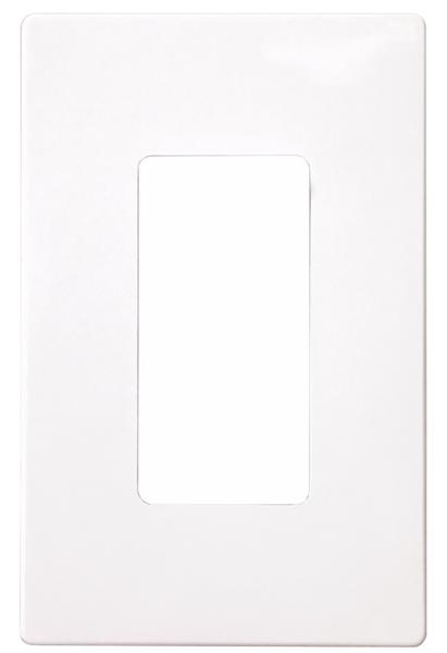 EATON-COOPER WIRING PJS26W Decorative 1-Gang Wall Plate White 4-1/2 In Screwless