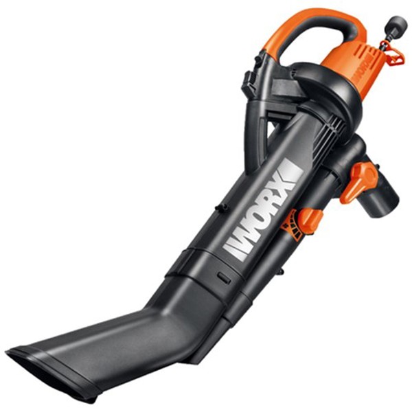 WORX WG505 3-In-1 Electric Blower Vacuum 12 Amp Metal Impeller