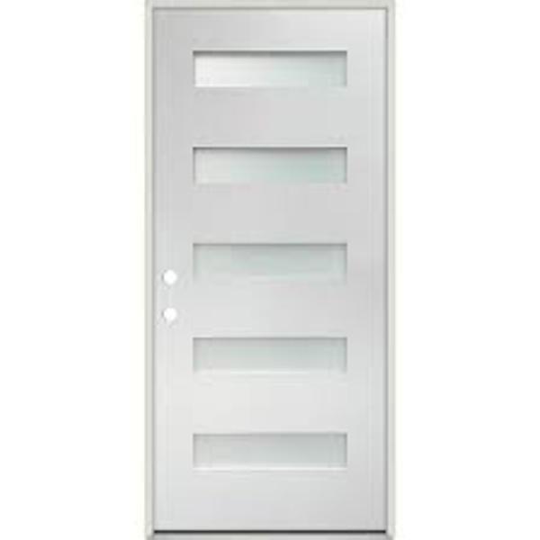 JELD-WEN SPOT5LFG3068 Fiberglass Entry Door 3/0 X 6/8 with 5 Long Inserts
