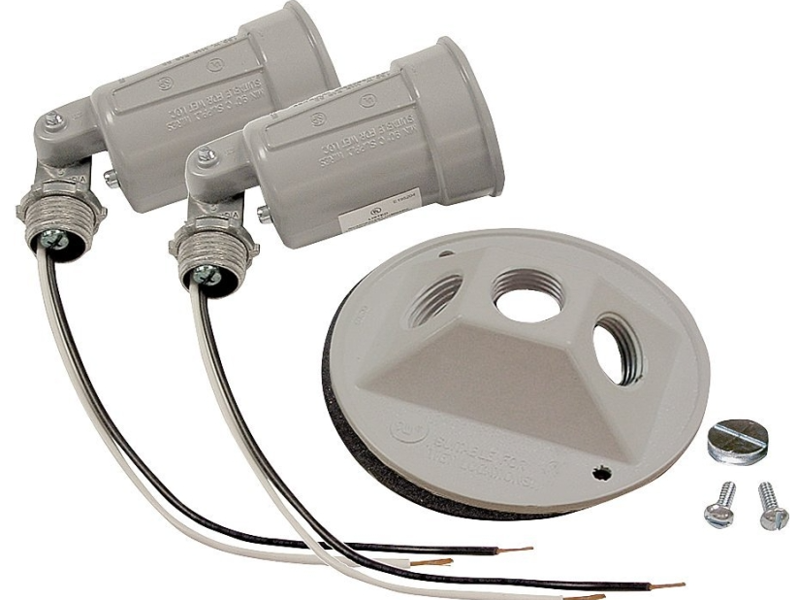 Hubbell Electrical Products 5625-5 Gray Lamp Holder 4 In for 75-150 Watt PAR 38 Lamps