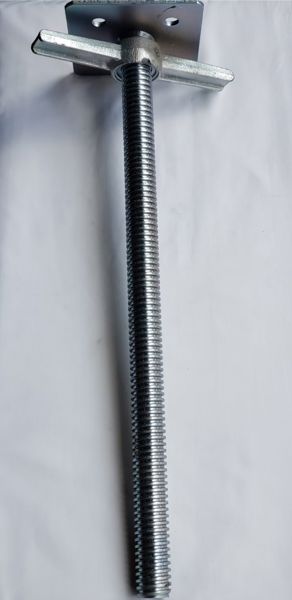 ABLE EXPORT, LLC ALBP Adjustable Legs with Fixed Galvanized Base Jack