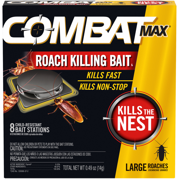 DIAL CORPORATION 51913 Roach Killer 8 Ct Box Solid Large Combat