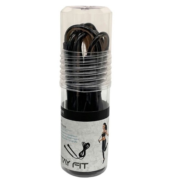 Kole Imports AL172 Jump Rope Speed Black