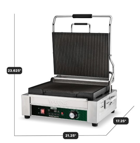 Waring Commercial WPG250TX Programmable Panini Grill 120V 15 Amps with Timer