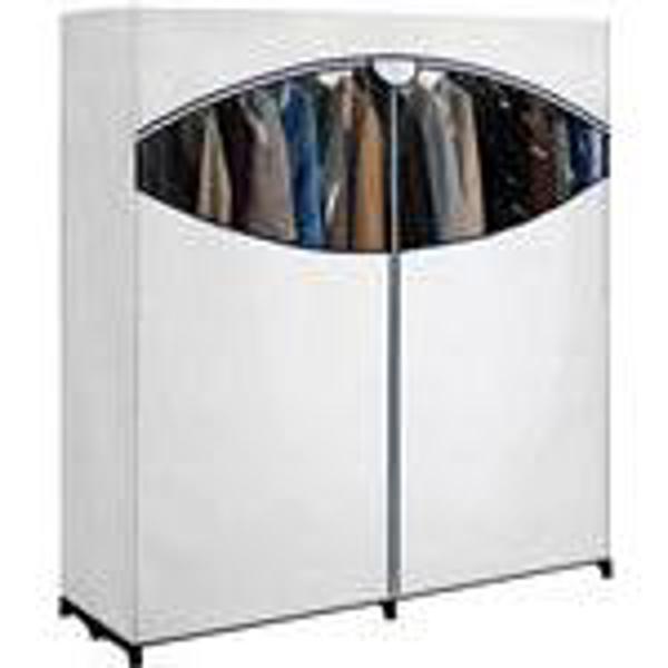 Whitmor 6822 Portable Extra Wide Closet 60 Inch Storage Organizer Durable Fabric Gray