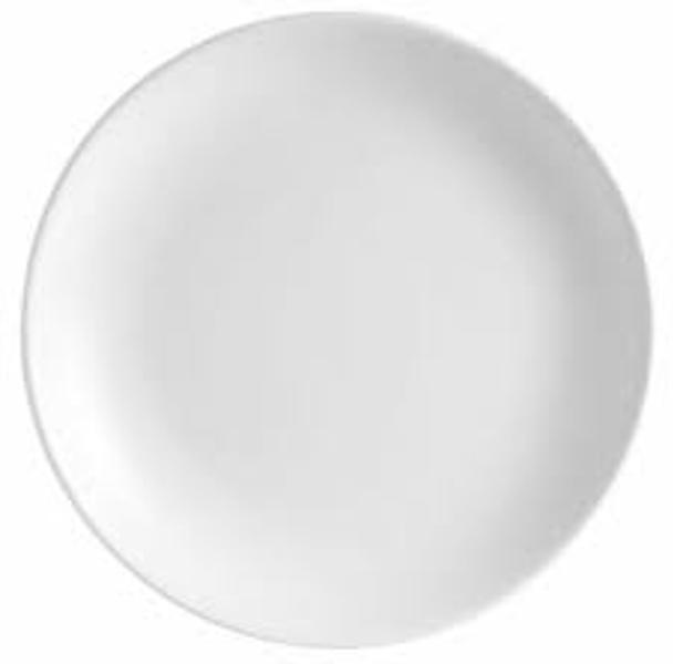 CAC China COP-6 Coupe Plate 6 In Porcelain Super White