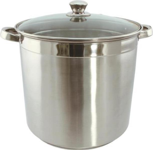 EURO-WARE 3020 Stockpot 20 Qt Stainless Steel with Dome Glass Lid Heavy Duty
