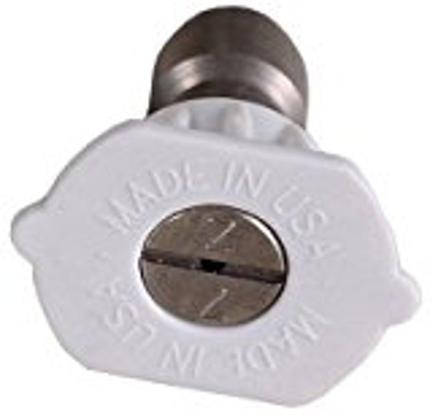 MI-T-M CORPORATION AW-0018-0031 High-Pressure Nozzle 4.0 Orifice 40 Degree White