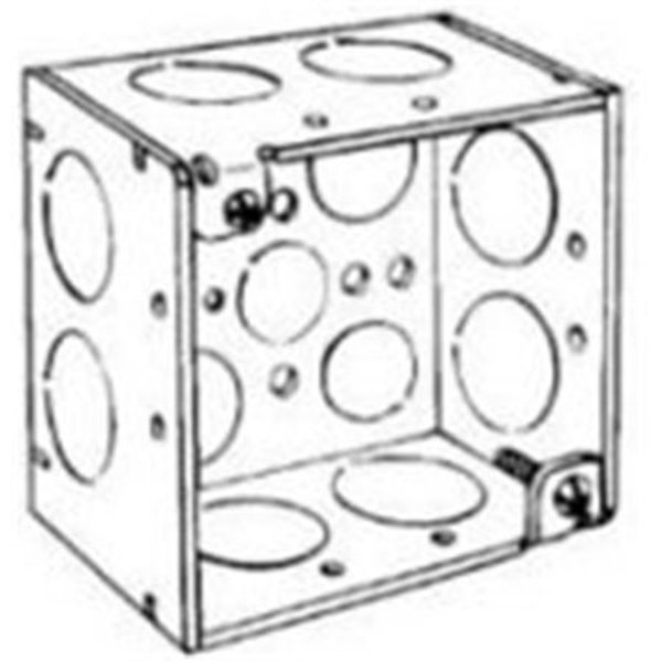 8233BOX BELL WEATHERPROOF BOX Square 4-2-1/8 In Deep Metal Electrical Box 1 Knockout
