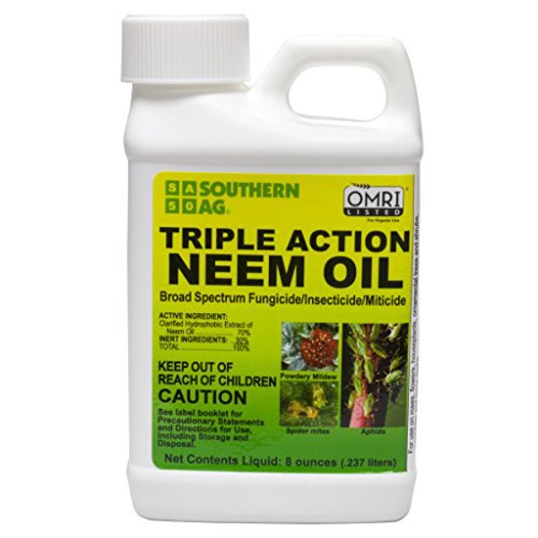 Southern Ag 08722 Neem Oil Insecticide 16 Oz Pint Triple Action