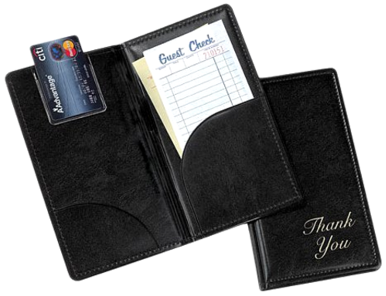Tablecraft 59BK Check Holder 5X9 Black