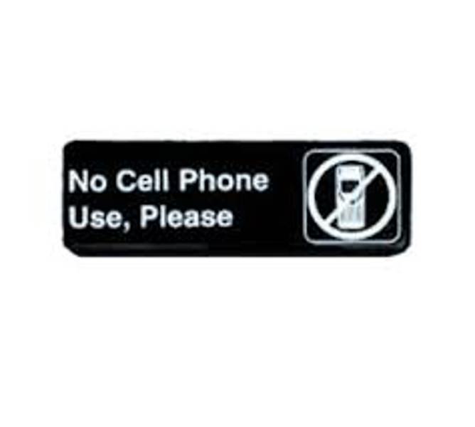 Tablecraft 394549 Sign No Cellphone Use