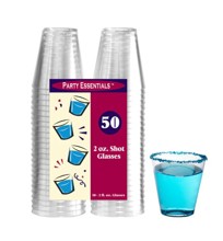 1476 2 Oz Plastic Shot Glasses 50 Pack