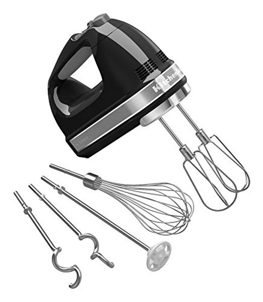 KitchenAid KHM926OB Hand Mixer 9 Speed Capacity Stainless Steel Turbo Beaters Black