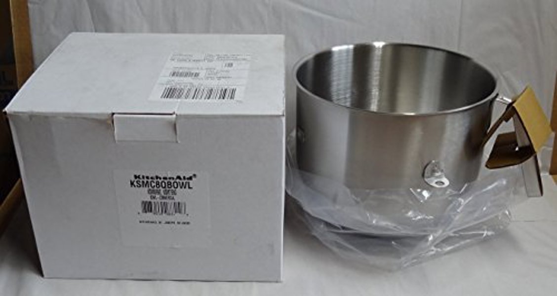 KitchenAid KSMC8QBOWL Commercial Bowl 8 Qt Stainless Steel NSF Certified