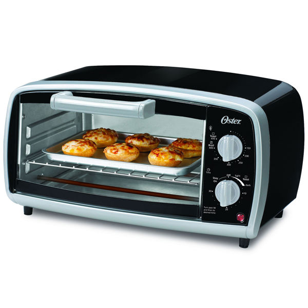 Sunbeam TSSTTVVG01 Toaster Oven 4 Slice Black Compact Design Adjustable Temperature